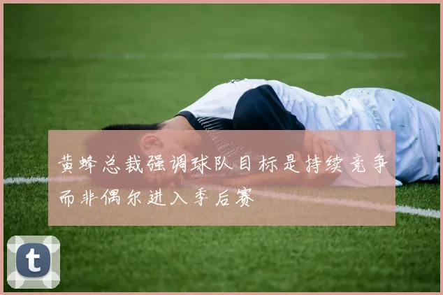 黄蜂总裁强调球队目标是持续竞争而非偶尔进入季后赛